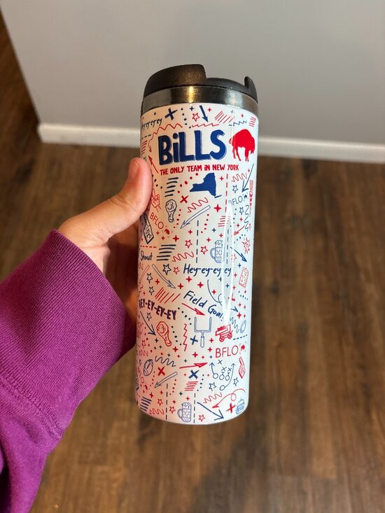 NFL Other - Buffalo Bills logo grafitti hot drink tumbler